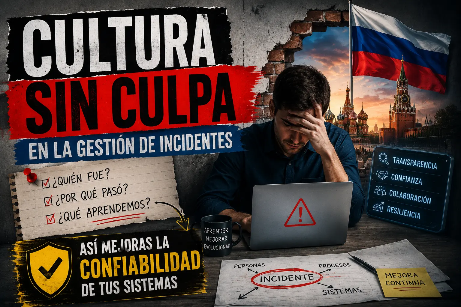 Cultura sin Culpa en la Gestión de Incidentes: Cómo Mejorar la Confiabilidad de los Sistemas