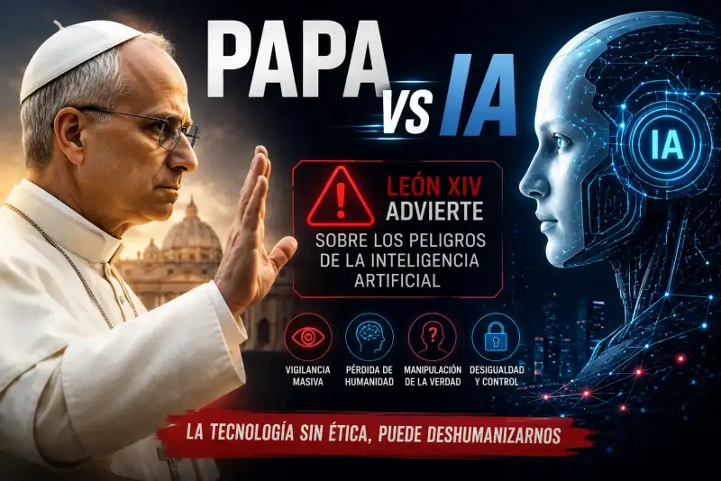 PAPA VS IA: León XIV lanza histórica advertencia sobre los peligros de la Inteligencia Artificial